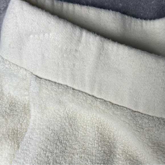 Anthropologie Sweatpants Womens Small Cream Sundry Faux Sherpa Ankle Zipper - Picture 11 of 11